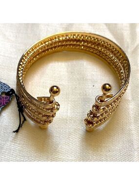 Paparazzi When In Waikiki Gold-Tone Cuff Bracelet Prom